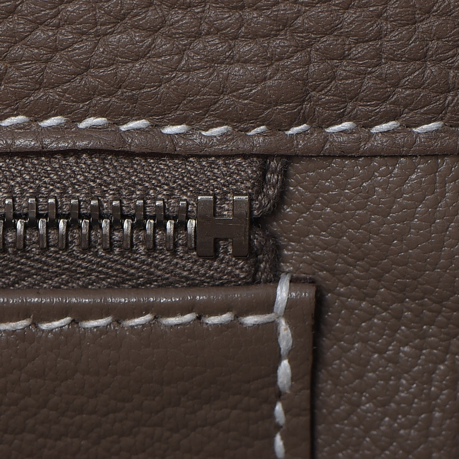 Hermes Taurillon Clemence Retourne Kelly 40 Etoupe 17 of 36