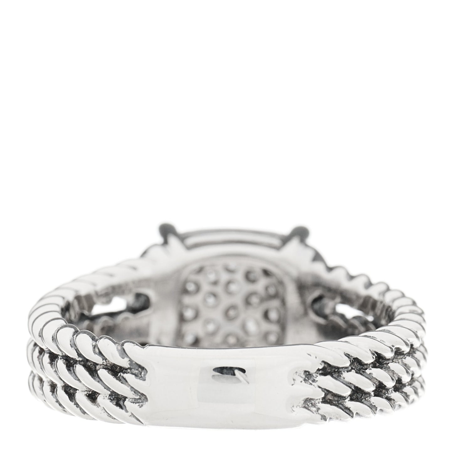 Sterling Silver Diamond 10mm Petite Wheaton Ring 54 7