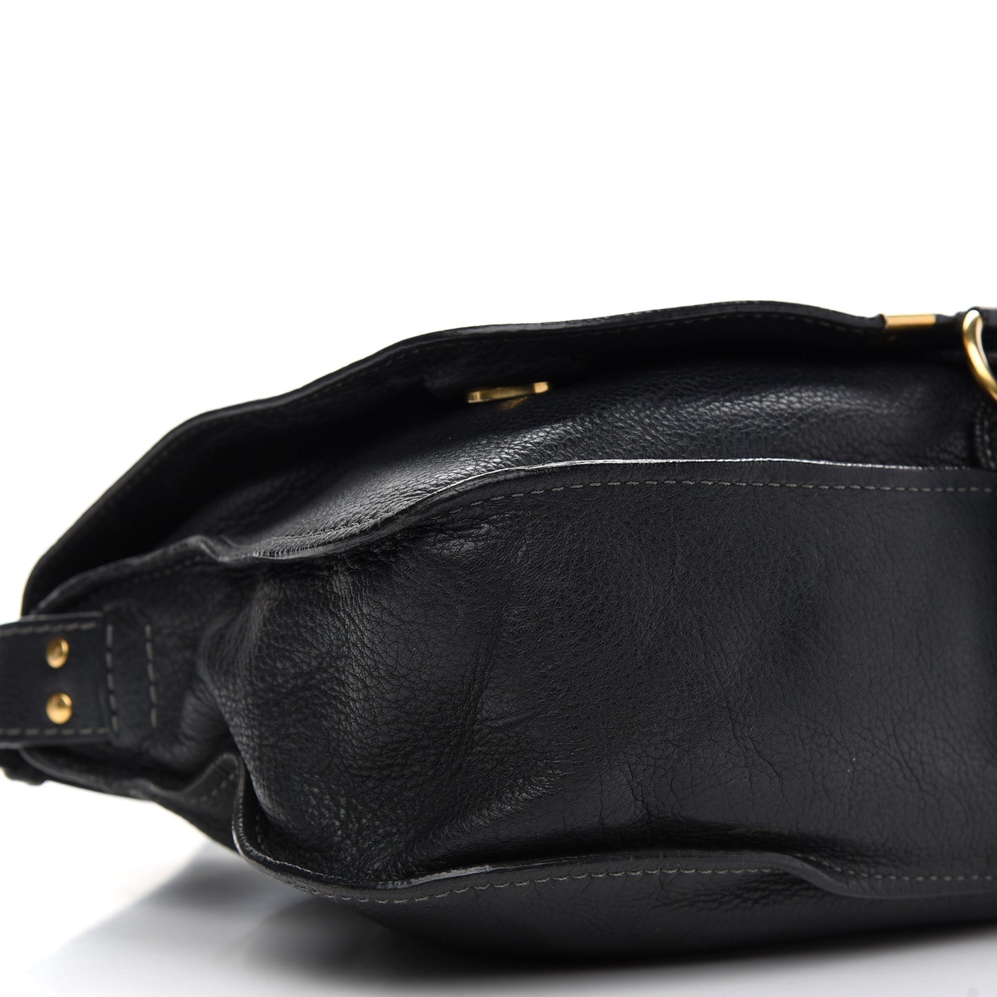 Calfskin Medium Marcie Top Handle Bag Black