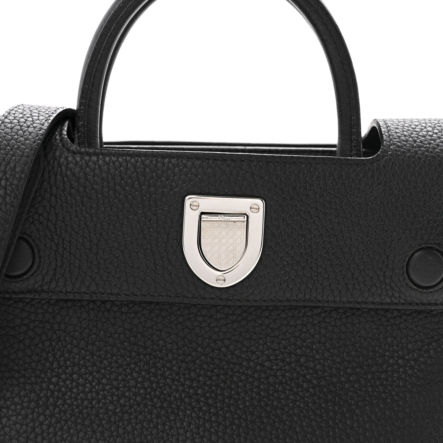 Christian Dior Grained Calfskin Mini Diorever Flap Black 8 of 16
