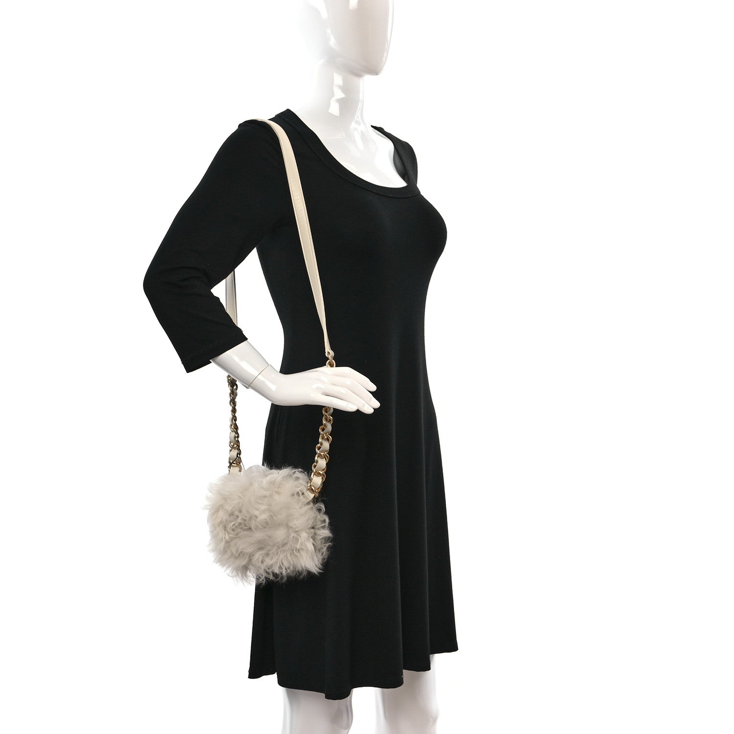 Chanel Shearling Lambskin Flap White 2 of 13