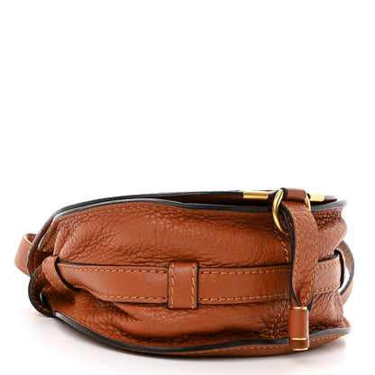 Chloe Grained Calfskin Small Marcie Saddle Bag Tan 4 of 11