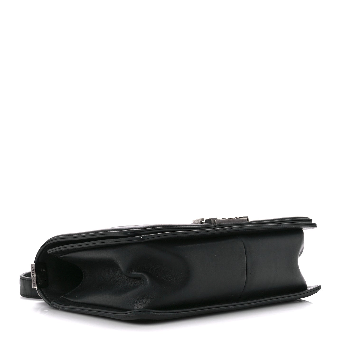 Calfskin Quilted Medium Boy Flap Black