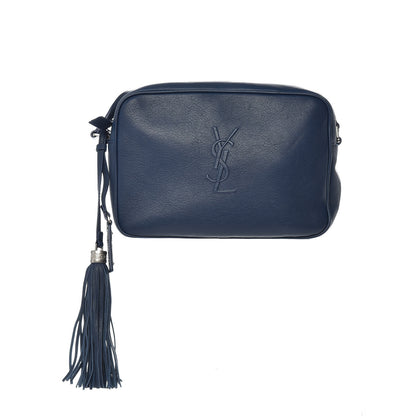 Saint Laurent Calfskin Monogram Small Lou Camera Bag Blue 1 of 9