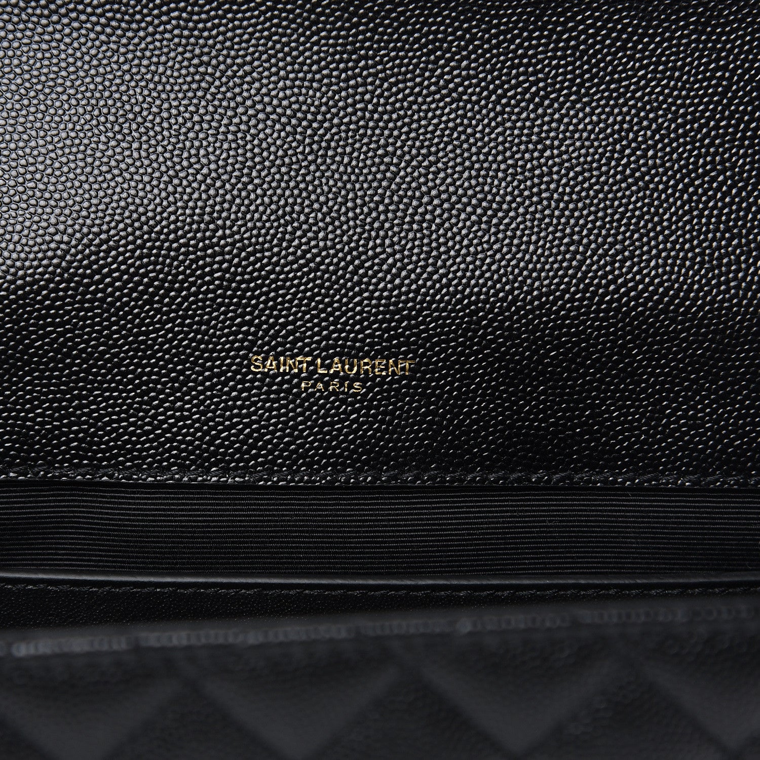 Saint Laurent Grain De Poudre Textured Mixed Matelasse Triquilt Medium Monogram Satchel Black 6 of 9