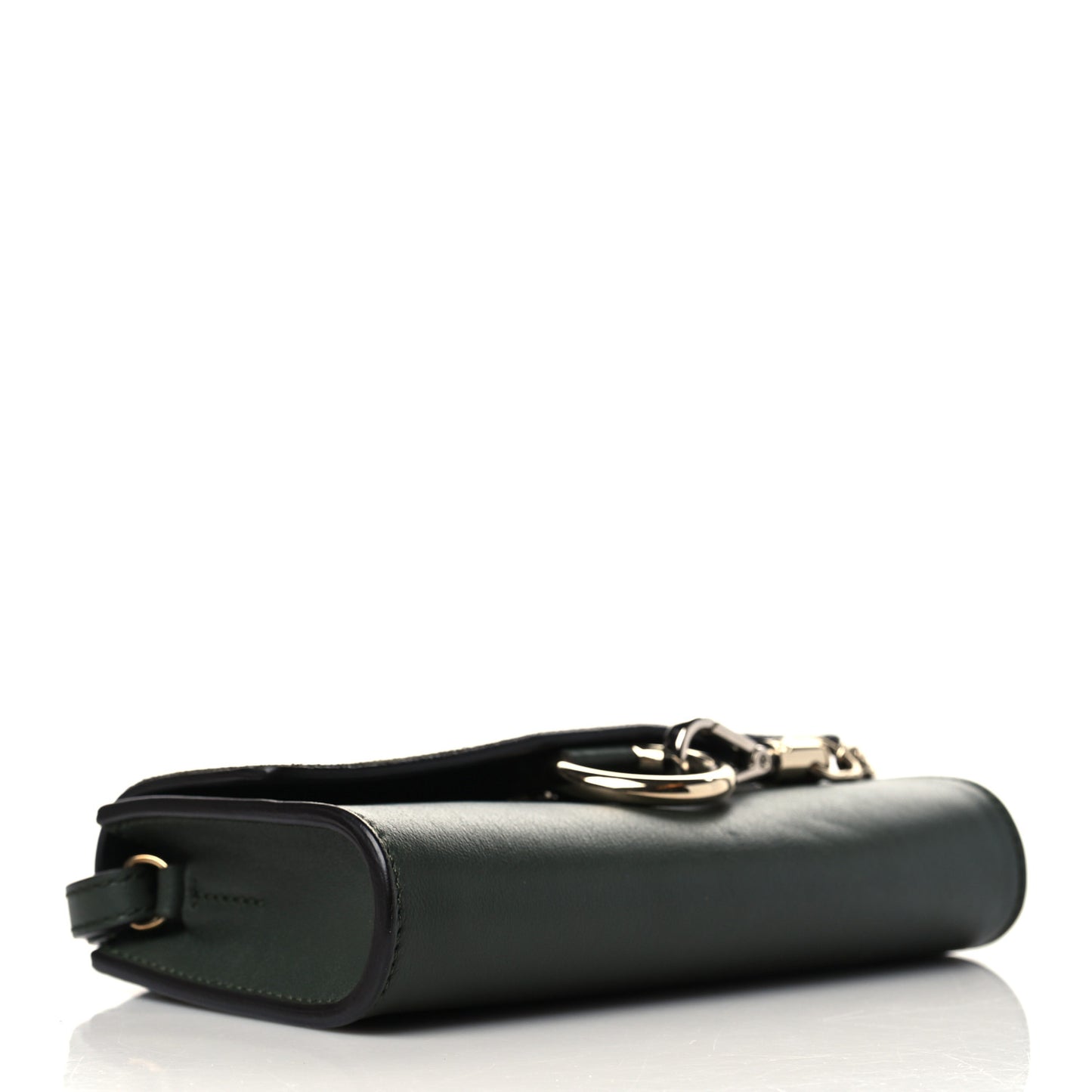 Suede Calfskin Mini Faye Shoulder Bag Deep Forest
