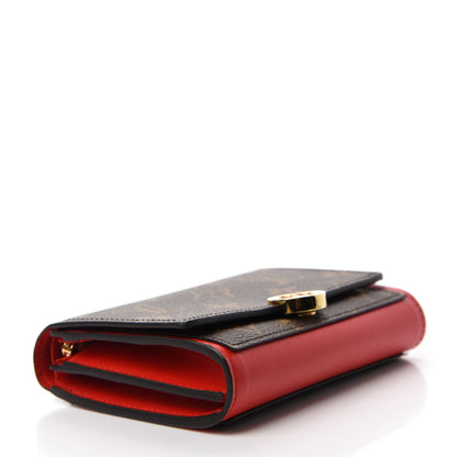 Louis Vuitton Monogram Flore Compact Wallet Coquelicot 4 of 7