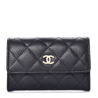 Chanel Caviar Quilted Flap Card Holder Black 1 of 11