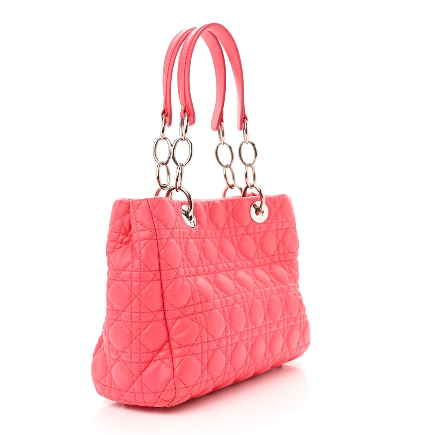Lambskin Cannage Small Dior Soft Shopping Tote Pink
