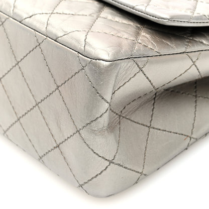 Chanel Metallic Aged Calfskin Quilted 2.55 Reissue 226 Flap Silver 10 of 10
