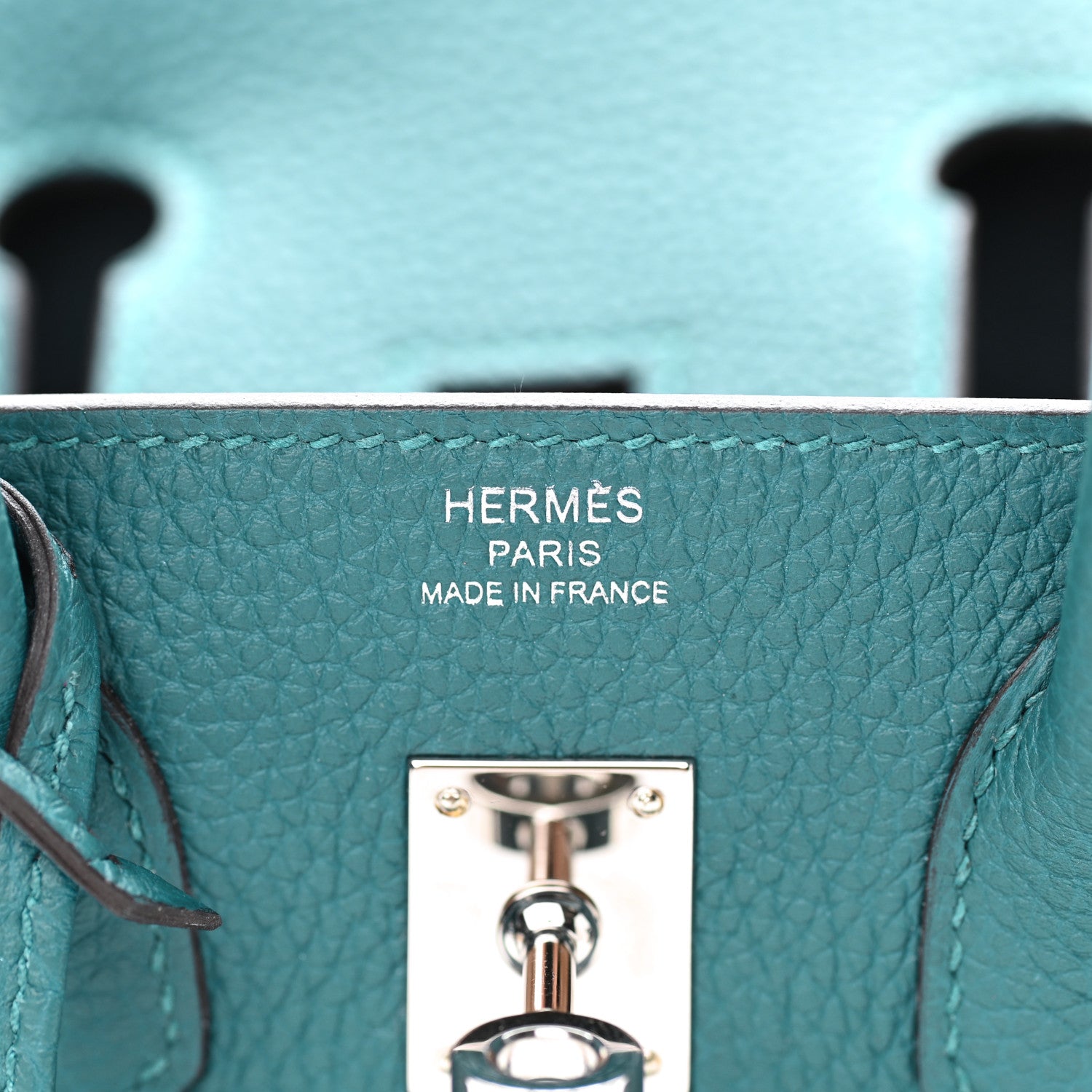 Hermes Togo Verso Birkin 25 Vert Bosphore Bleu Ocean 20 of 32