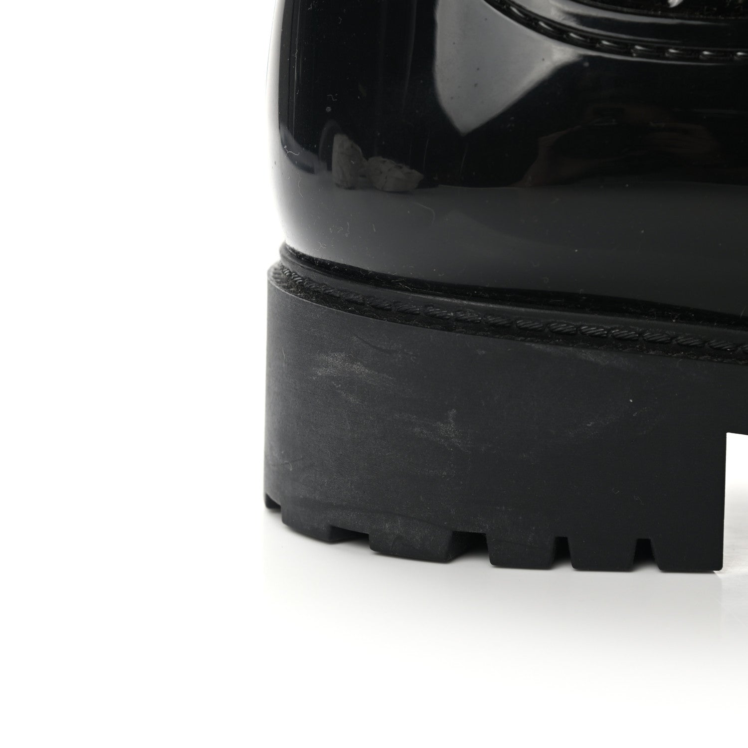 Louis Vuitton Rubber Embossed Monogram Splash Rain Boots 41 Black 10 of 10