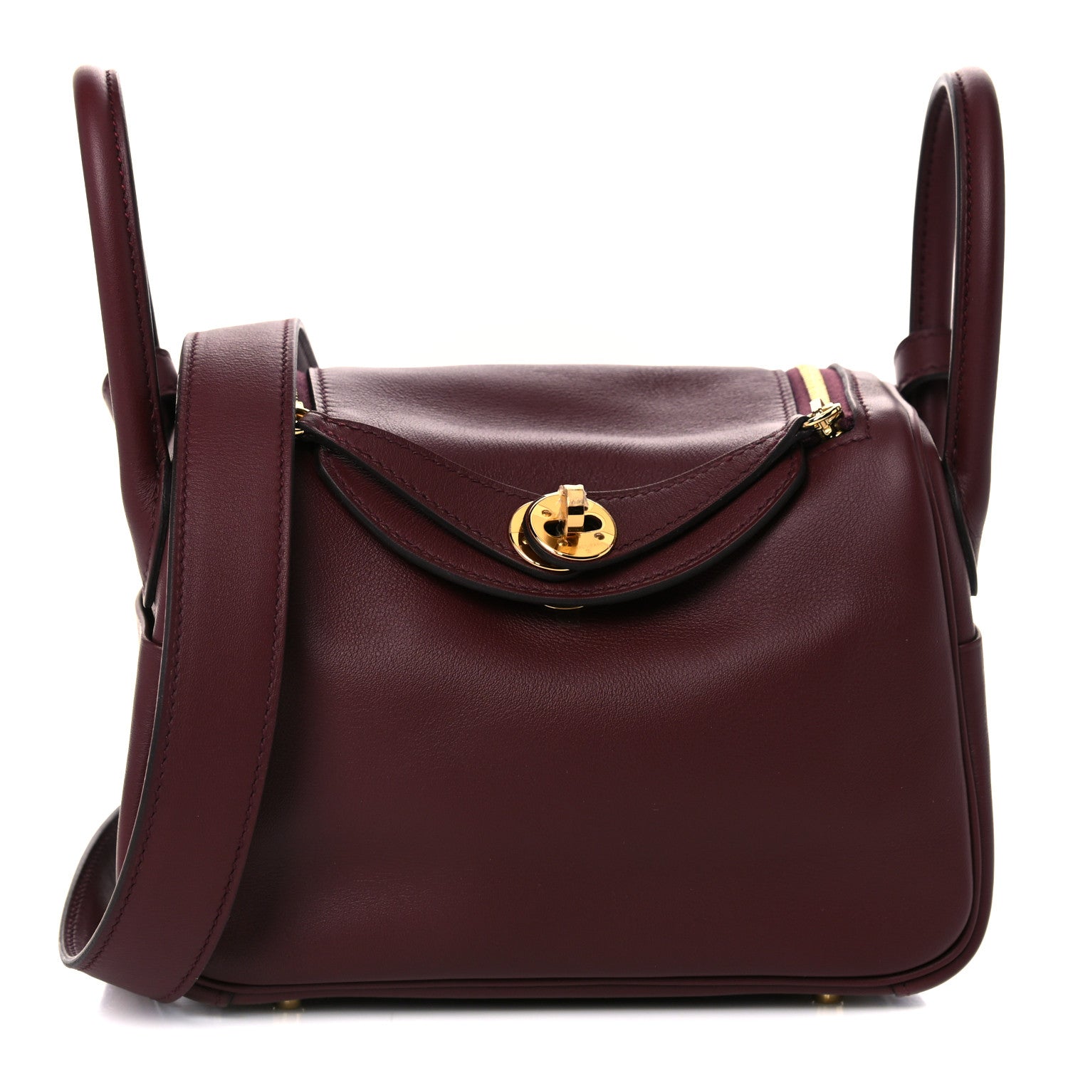 Hermes Swift Mini Lindy 20 Bordeaux 1 of 9