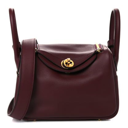 Hermes Swift Mini Lindy 20 Bordeaux 1 of 9