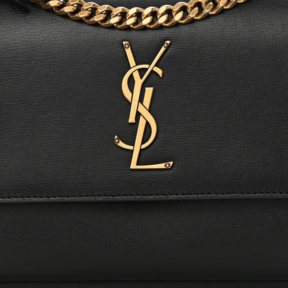 Saint Laurent Calfskin Medium Monogram Sunset Black 8 of 17