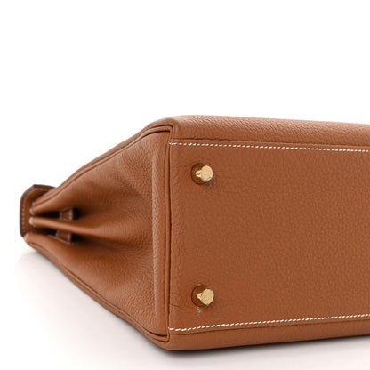 Hermes Togo Kelly Retourne 28 Gold 9 of 12