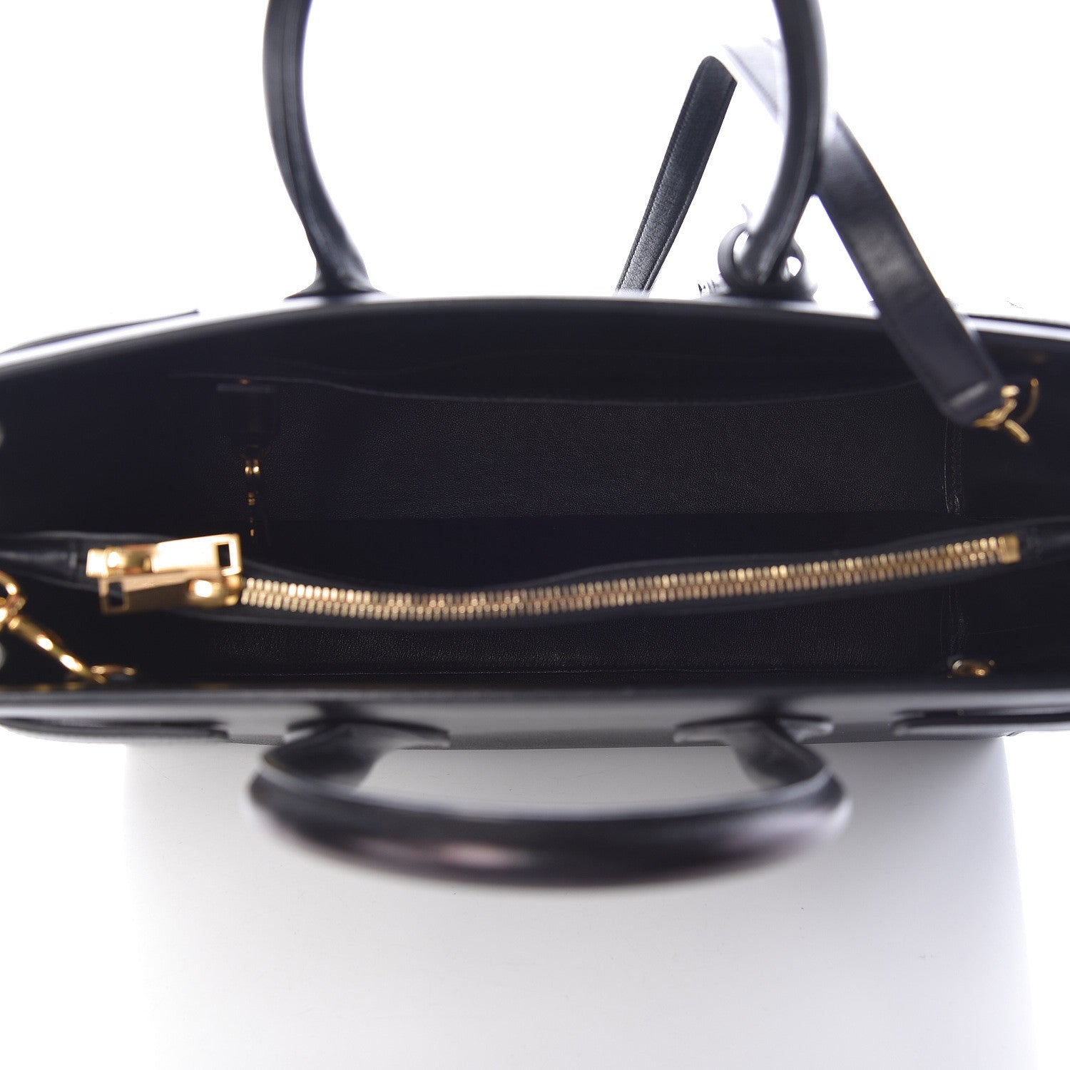 Saint Laurent Grained Calfskin Small Sac De Jour Black 5 of 13
