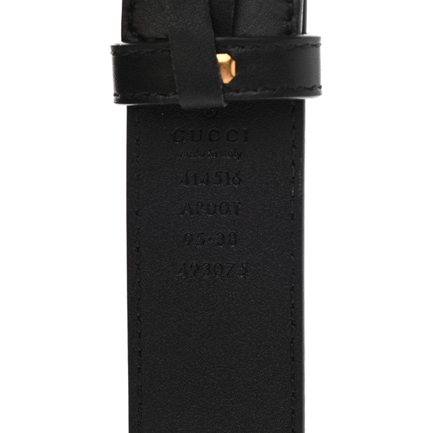 Gucci Calfskin Double G 30mm Belt 95 38 Black 3 of 6