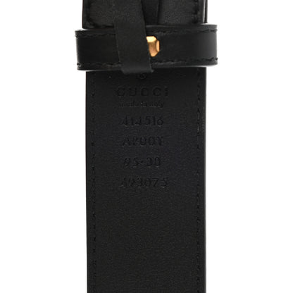 Gucci Calfskin Double G 30mm Belt 95 38 Black 3 of 6