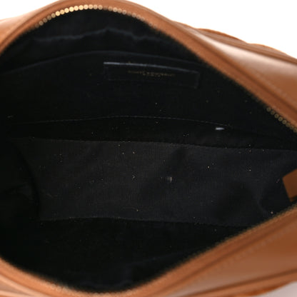 Saint Laurent Suede Matelasse Monogram Lou Camera Bag Cinnamon 5 of 8