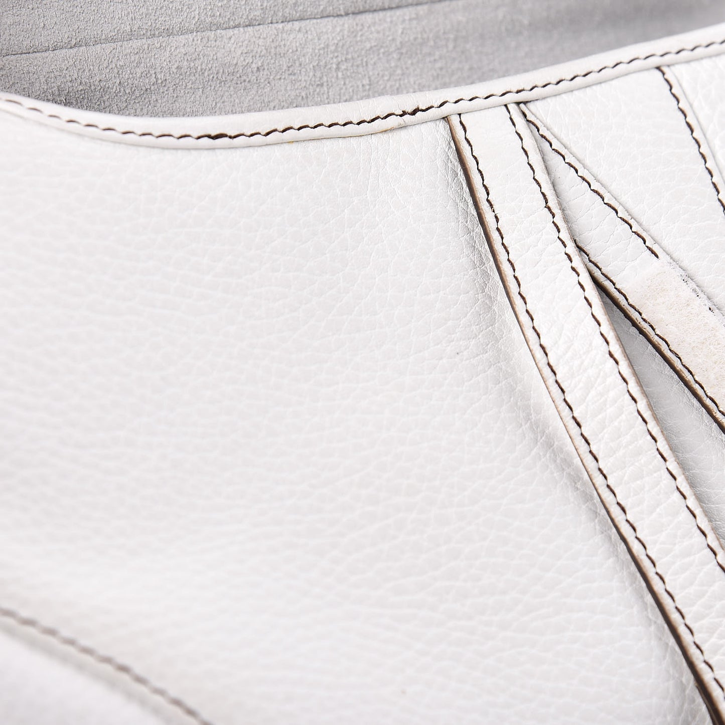 Calfskin Saddle Bag White