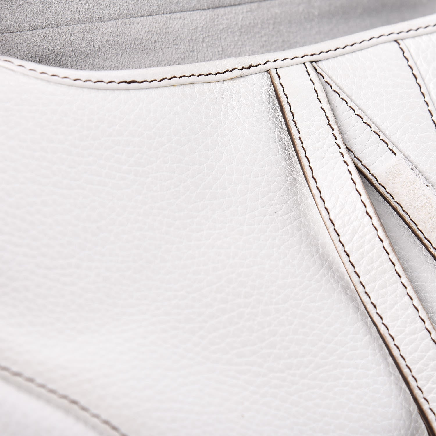 Christian Dior Calfskin Saddle Bag White 17 of 19