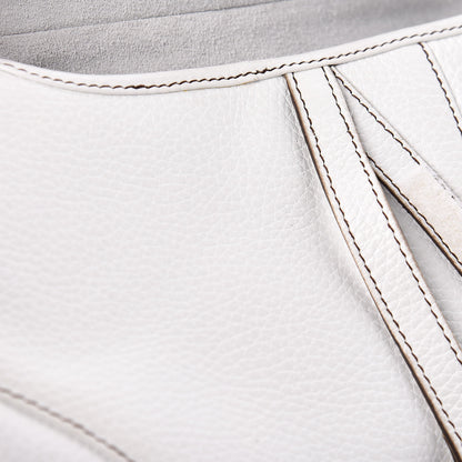 Christian Dior Calfskin Saddle Bag White 17 of 19