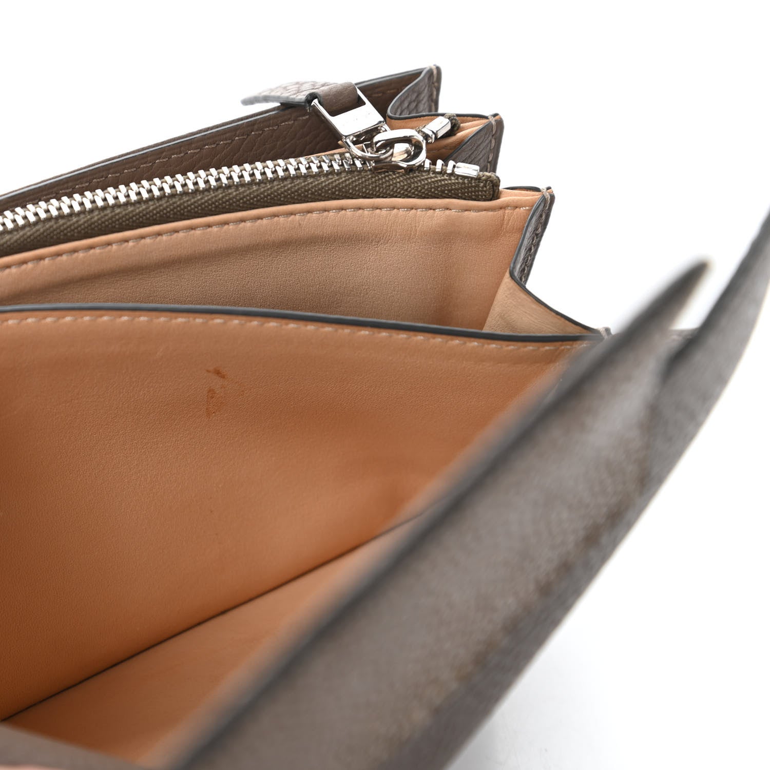 Delvaux Calfskin Galuchat Long Madame Polo Clutch Tourterelle 10 of 11