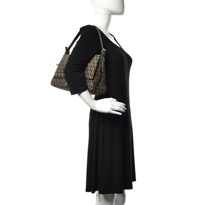 Fendi Zucchino Vitello Mama Baguette Testa di Moro Beige 2 of 9
