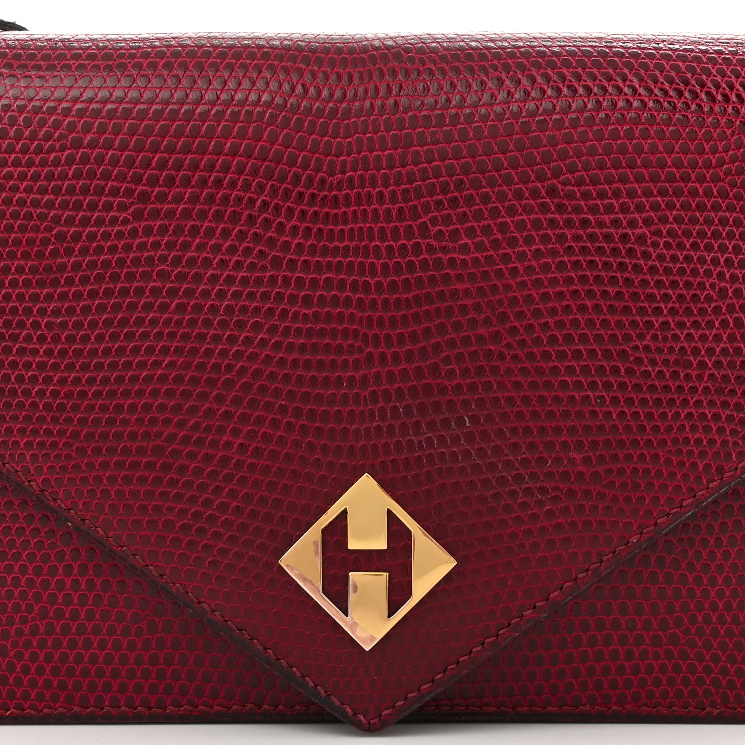 Hermes Lizard Sac Versailles Rubis 7 of 10
