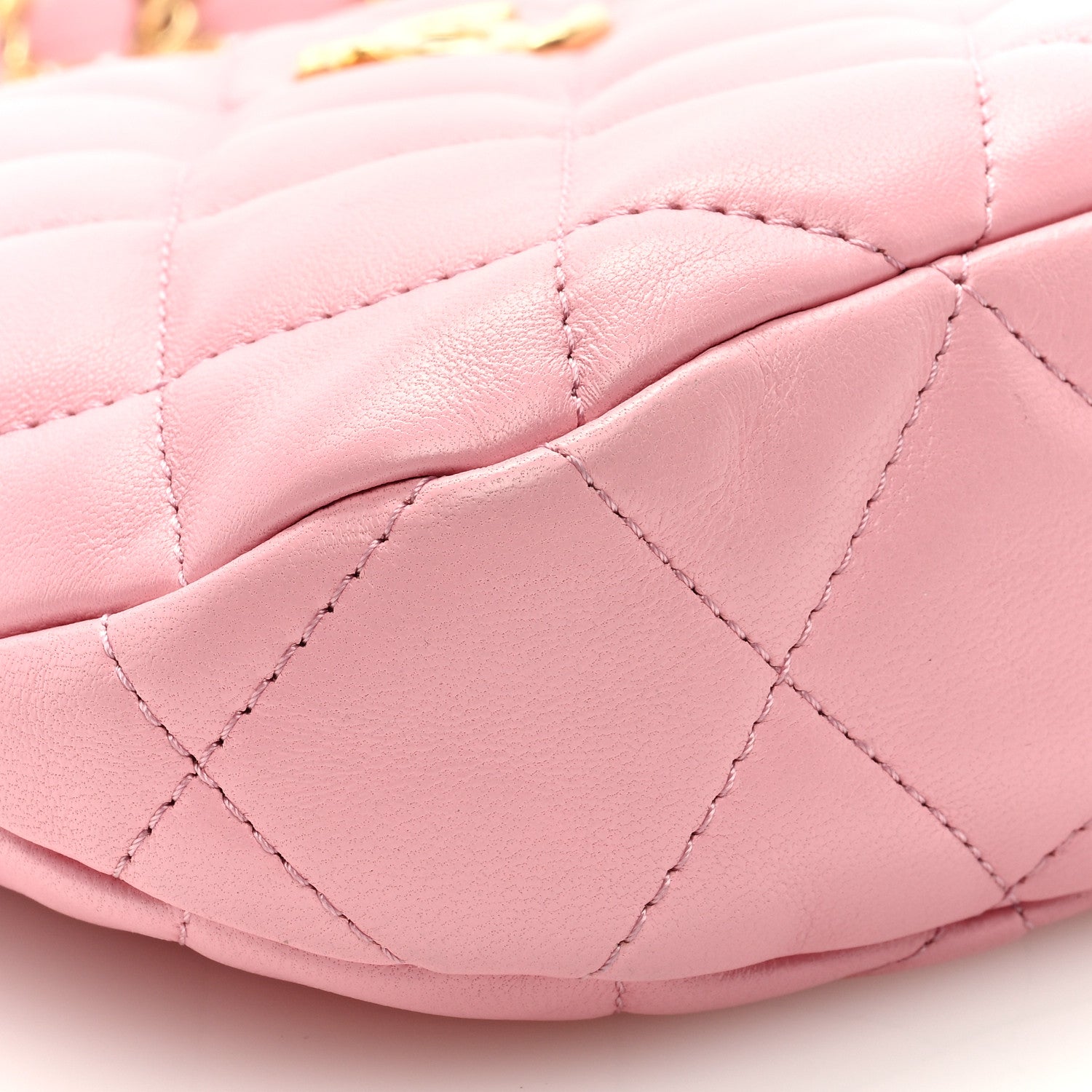 Chanel Lambskin Quilted CC Links Hobo Light Pink 8 of 9
