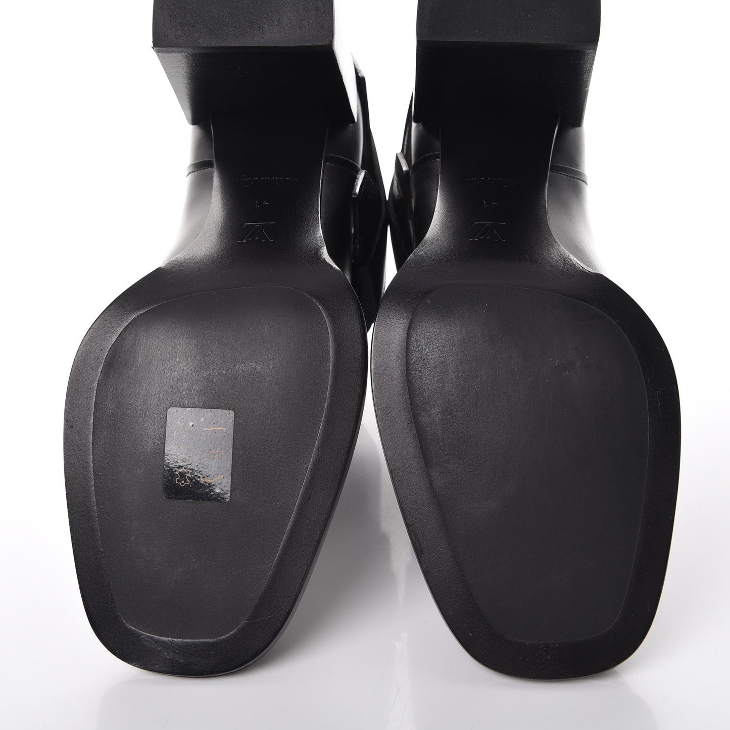 Calfskin Belted Ankle Boots 41 Black