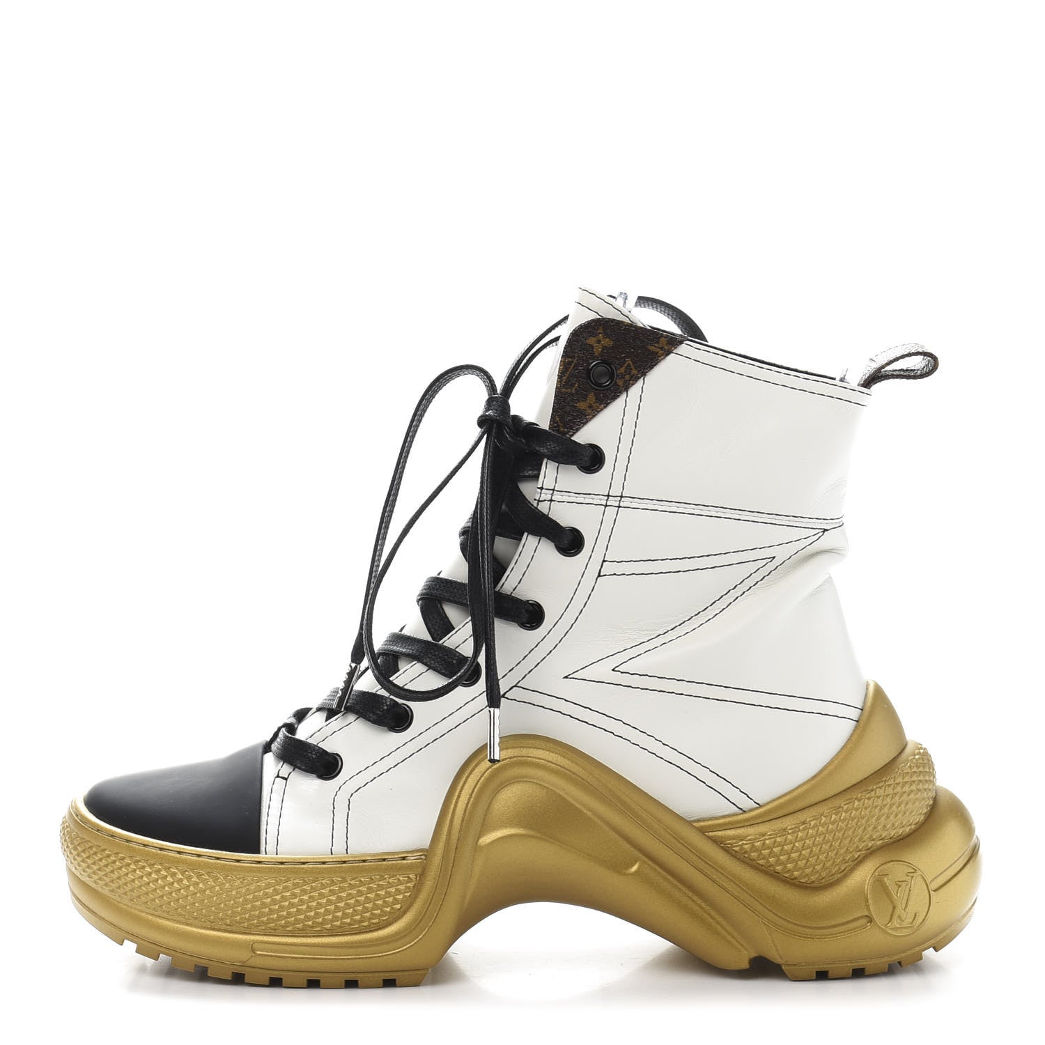 Louis Vuitton Calfskin LV Archlight Sneaker Boots 37.5 White 1 of 9