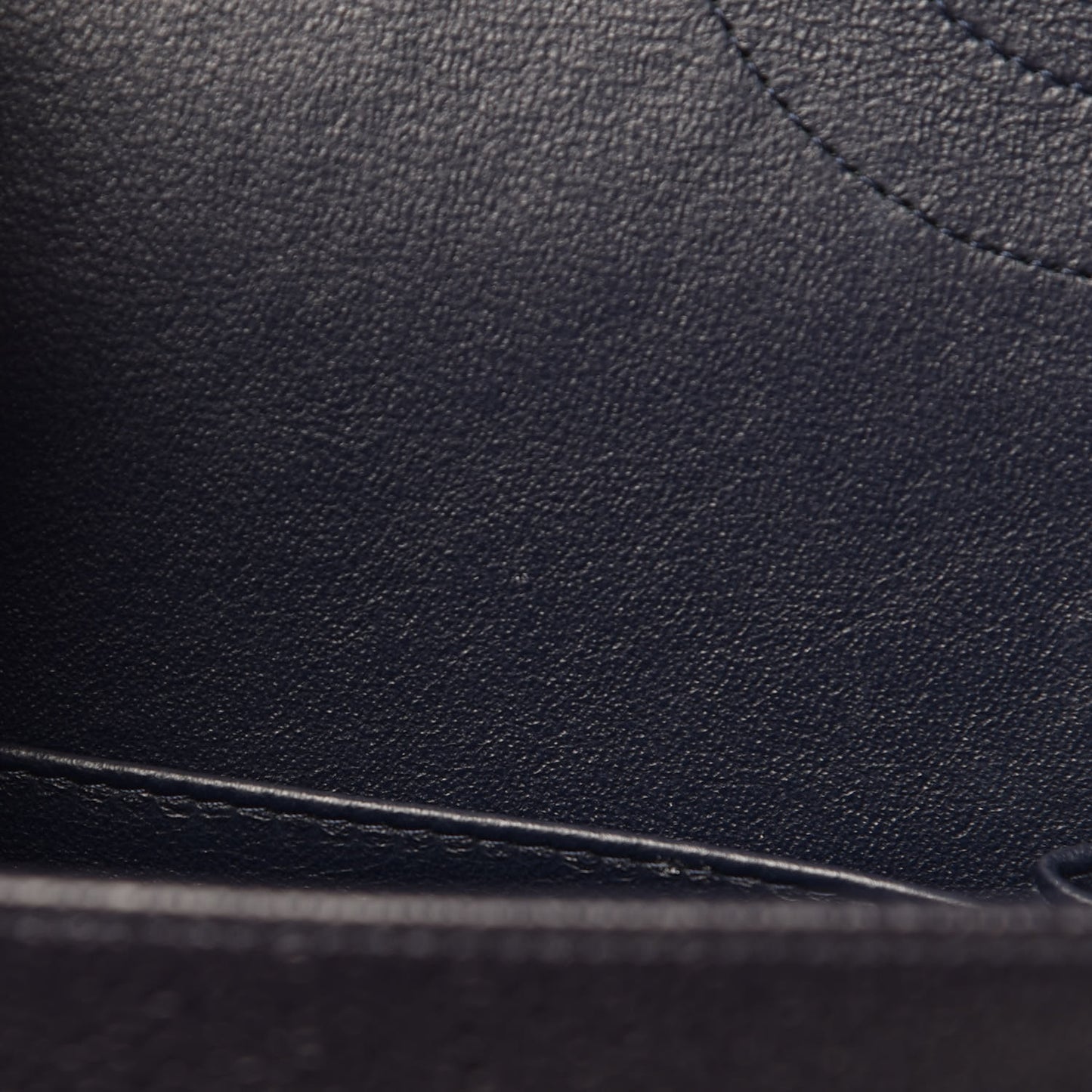 Caviar Quilted Jumbo Double Flap Navy Blue
