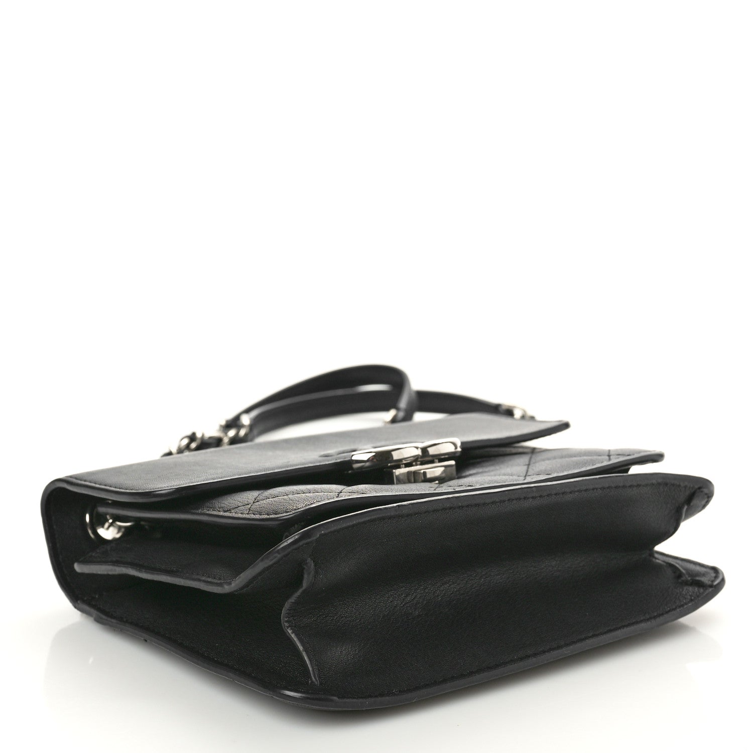 Chanel Goatskin Quilted Small CC Box Flap Black 4 of 12