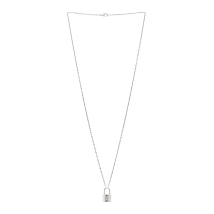 Louis Vuitton Sterling Silver Lockit Necklace 3 of 4