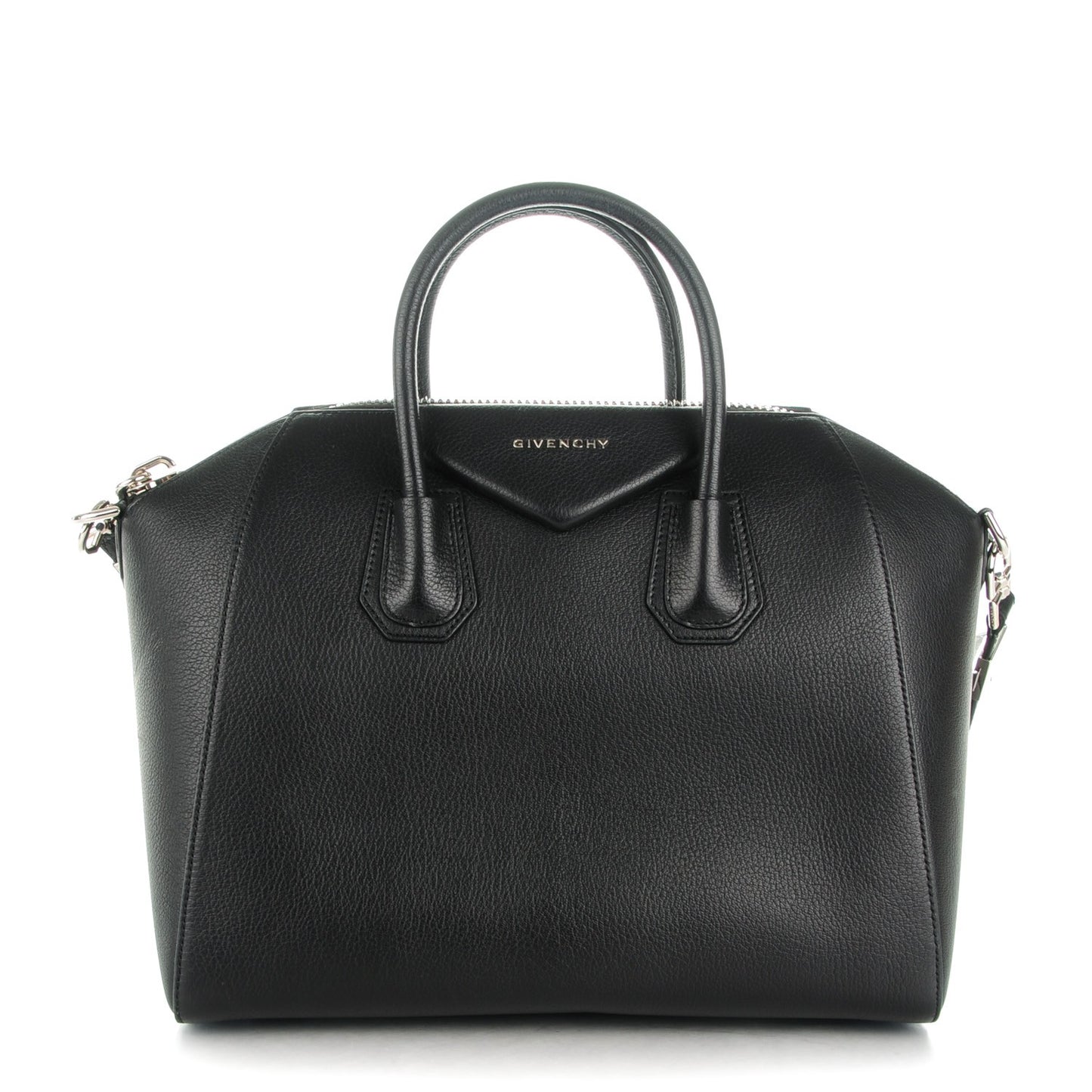 Sugar Goatskin Medium Antigona Black