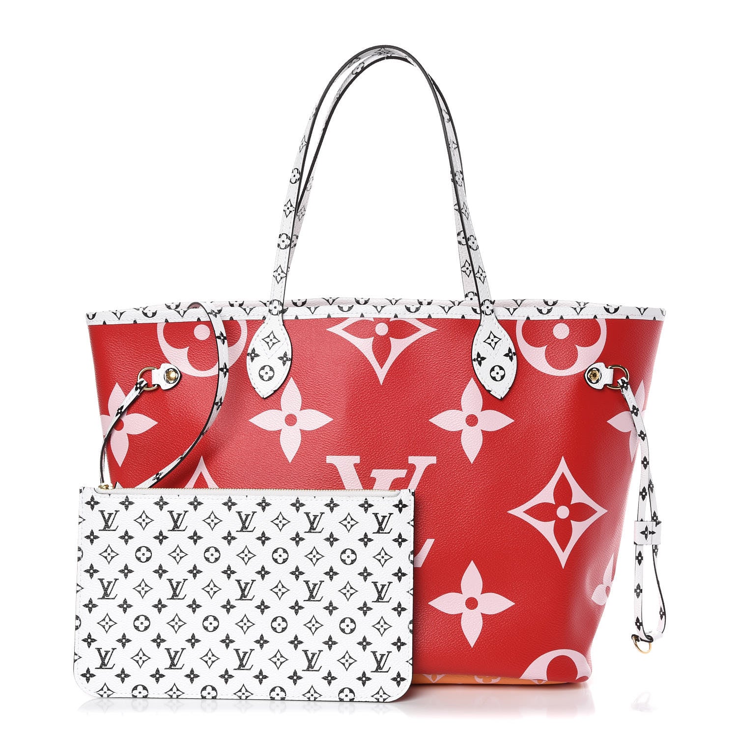 Louis Vuitton Monogram Giant Neverfull MM Rouge 1 of 11