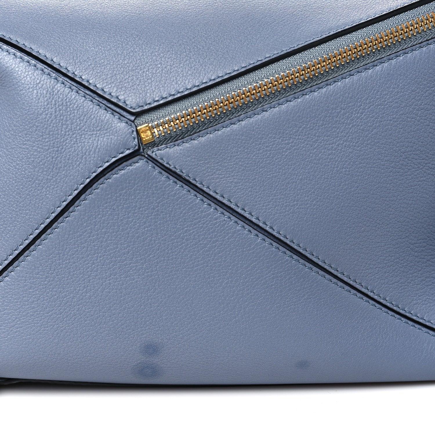 Loewe Calfskin Medium Puzzle Bag Blue 10 of 10