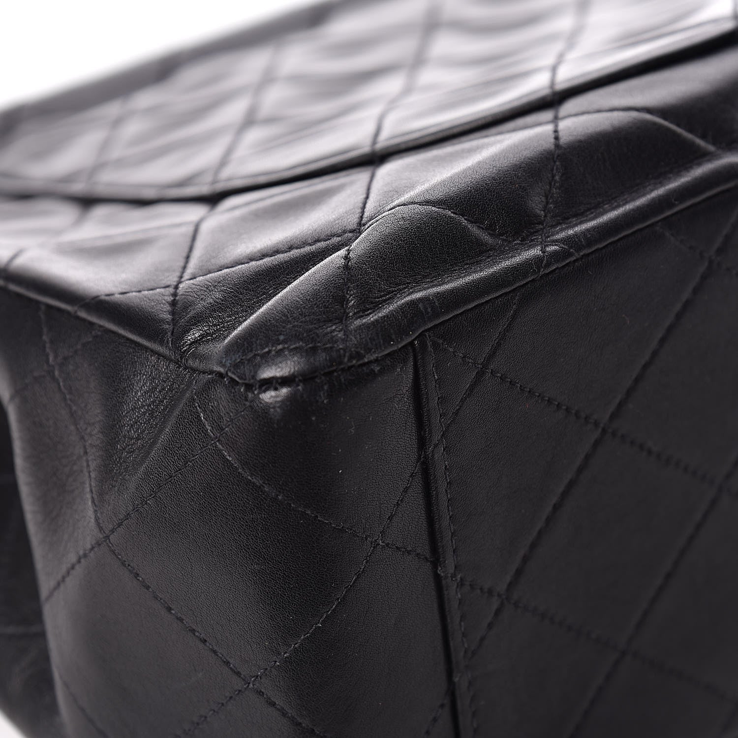 Chanel Lambskin Quilted XL Jumbo Single Flap Black 11 of 17