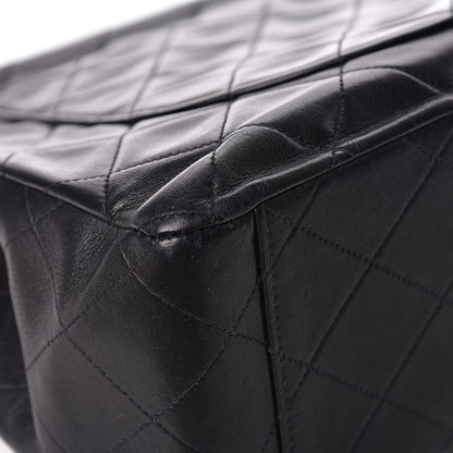 Chanel Lambskin Quilted XL Jumbo Single Flap Black 11 of 17