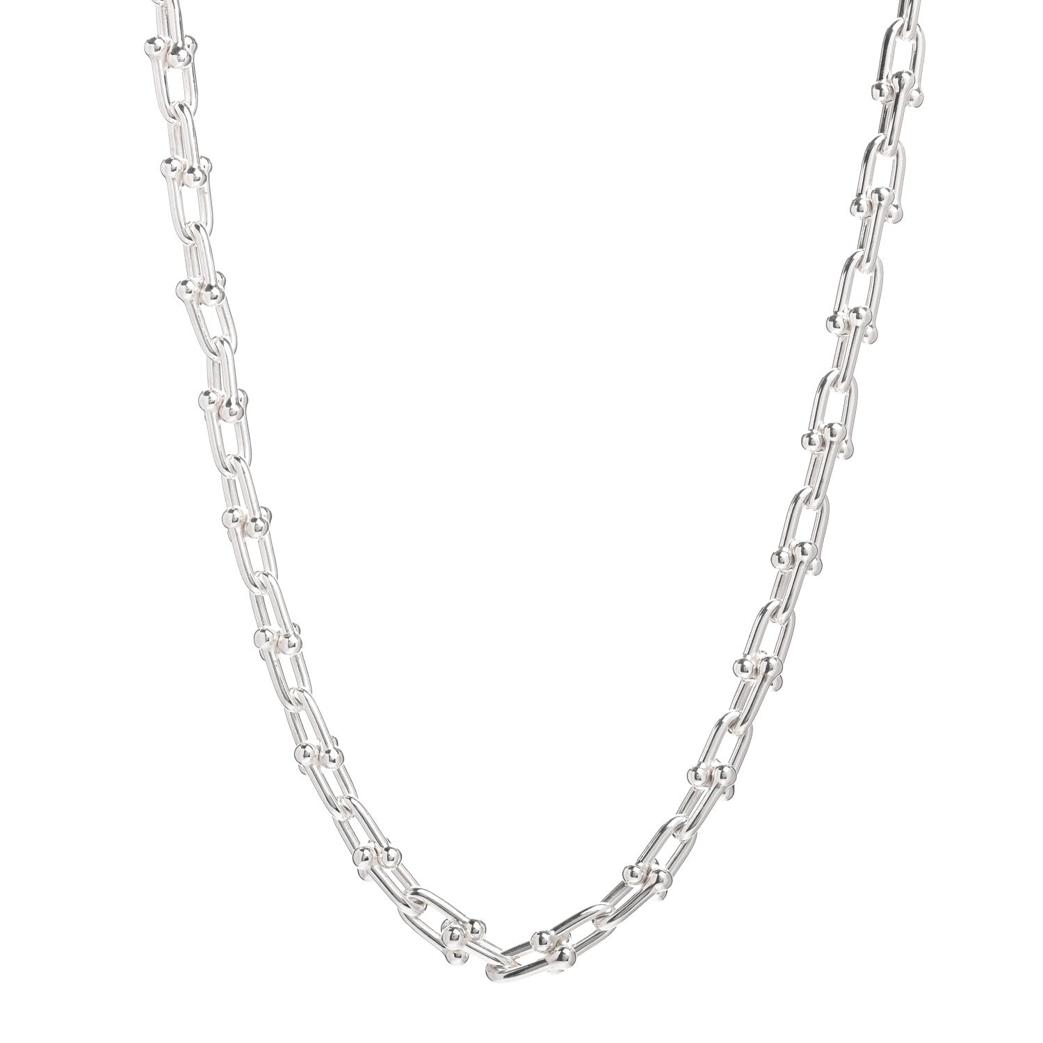 Tiffany Sterling Silver Medium HardWear Link Necklace 1 of 4