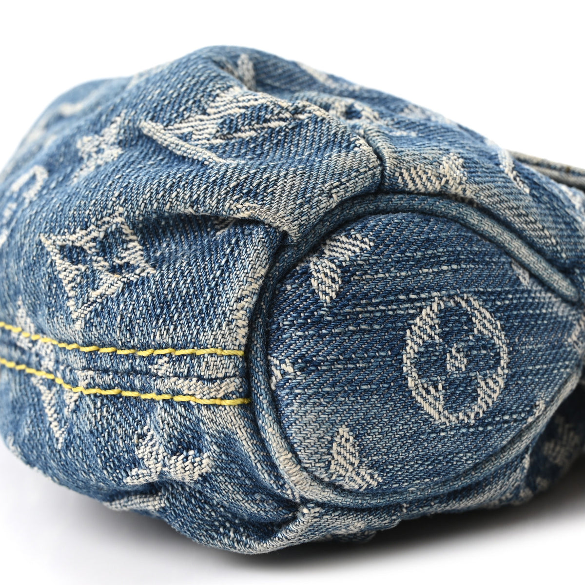 Monogram Denim Mini Pleaty Blue