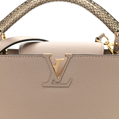 Louis Vuitton Taurillon Ayers Capucines BB Galet 7 of 9