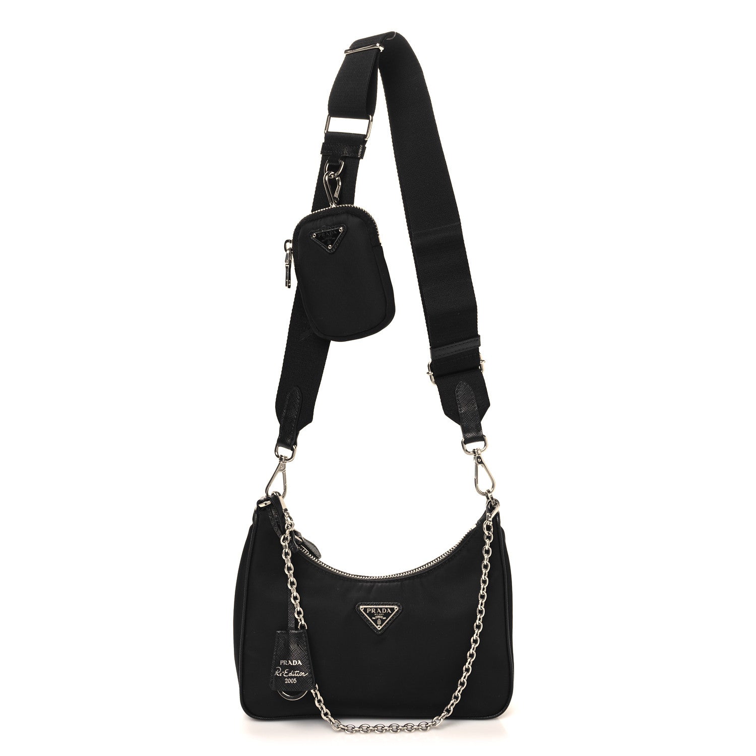 Prada Nylon Re-Edition 2005 Shoulder Bag Black 1 of 10