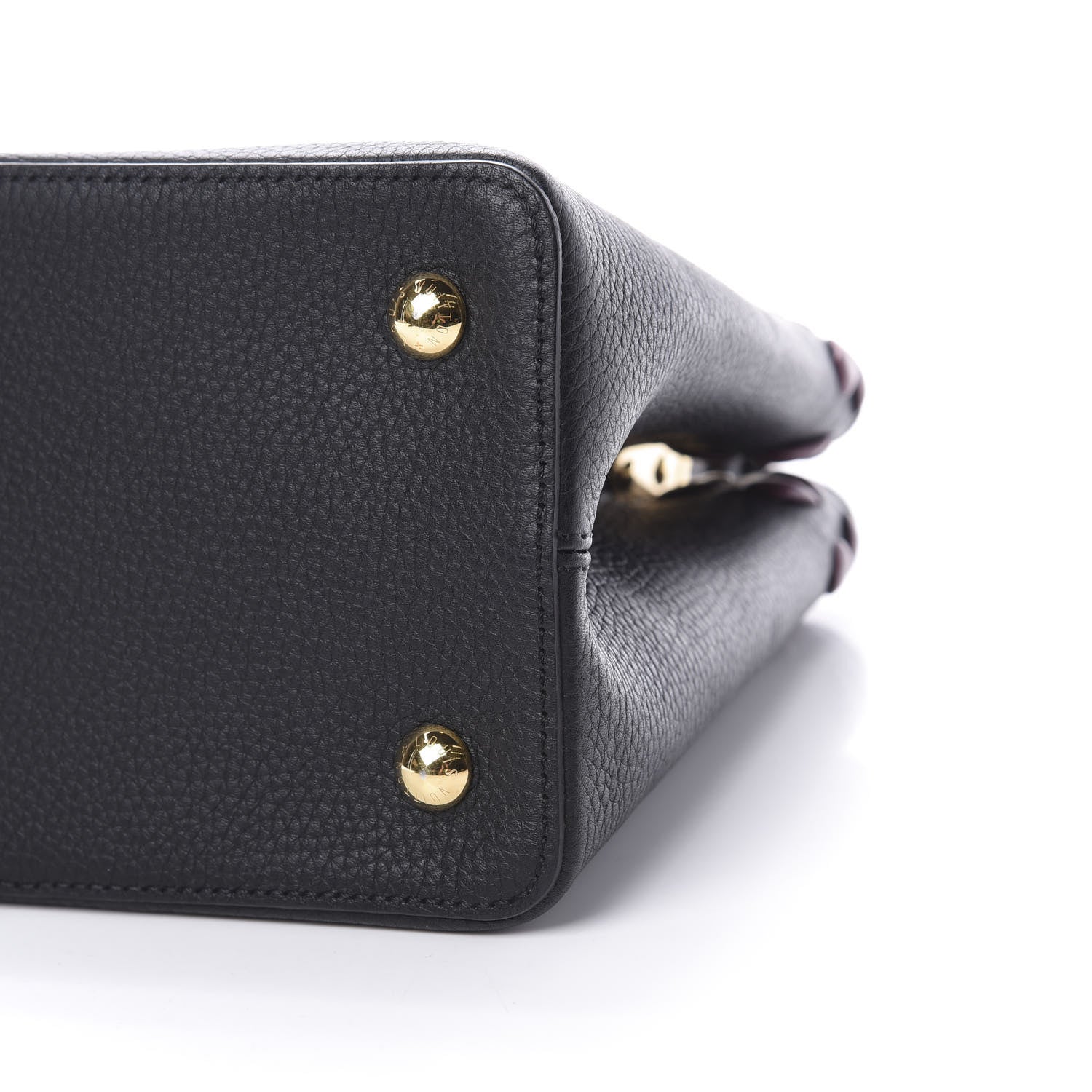 Louis Vuitton Taurillon Lambskin Capucines MM Black 10 of 11