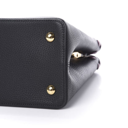 Louis Vuitton Taurillon Lambskin Capucines MM Black 10 of 11