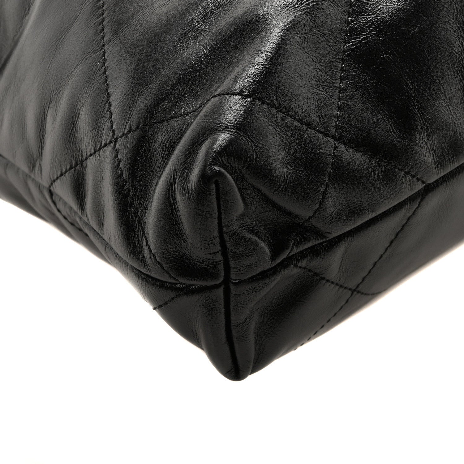 Chanel Shiny Calfskin Quilted Small Chanel 22 Black 10 of 12