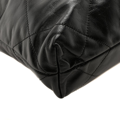 Chanel Shiny Calfskin Quilted Small Chanel 22 Black 10 of 12