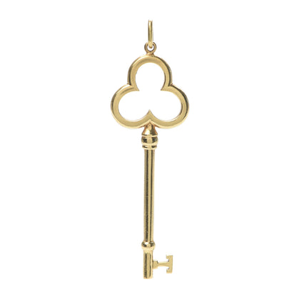 Tiffany 18K Yellow Gold Trefoil Key Pendant 1 of 3
